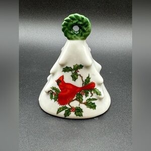 Lefton Exclusives Japan #01205 Christmas Cardinal Bell Vintage Holiday